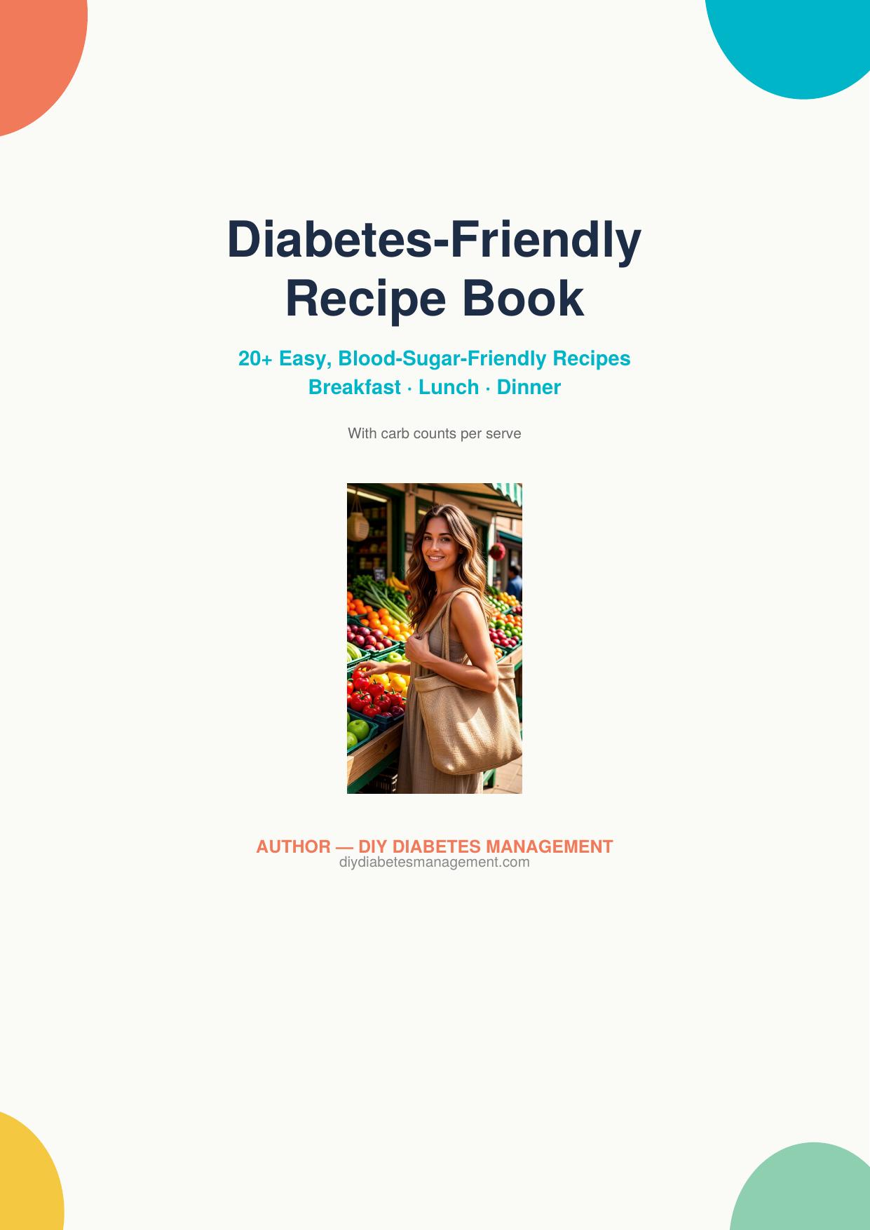 Diabetes-Friendly Recipe Book Cover